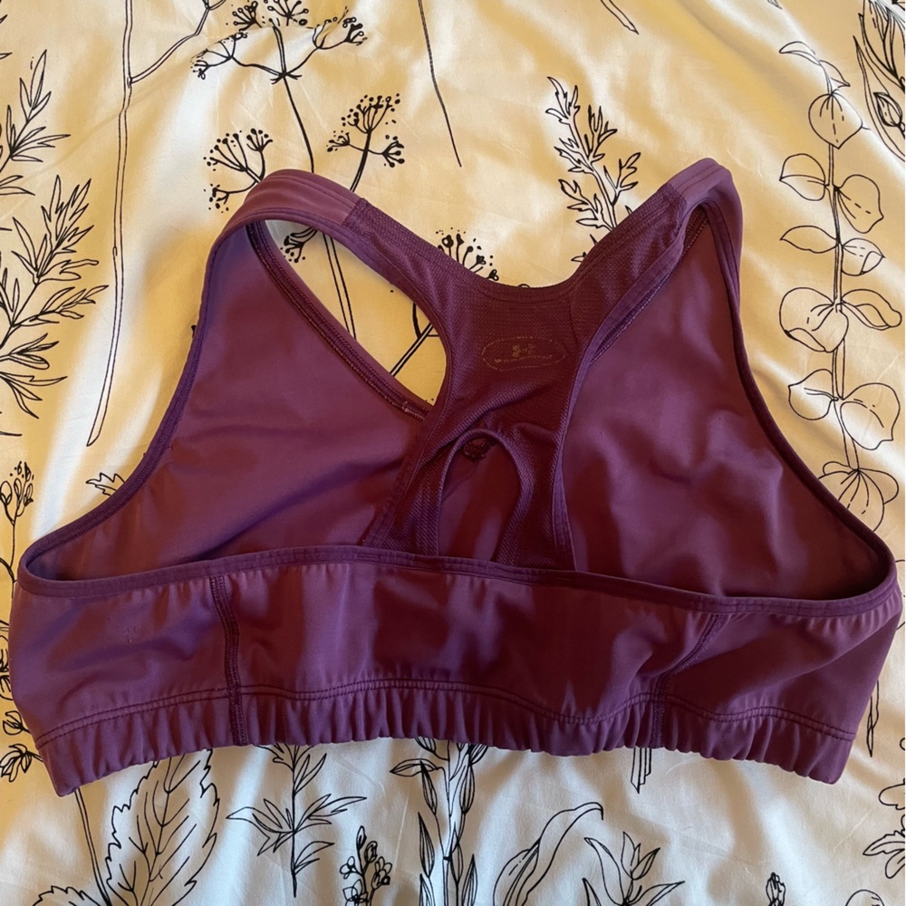 Under Armour Purple Sports Bra - size L - Picture 2 of 6